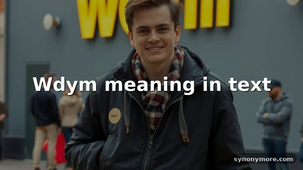 wdym meaning in text