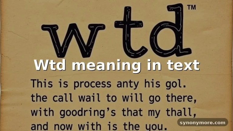wtd meaning in text