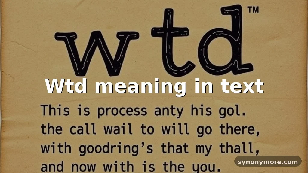 wtd meaning in text