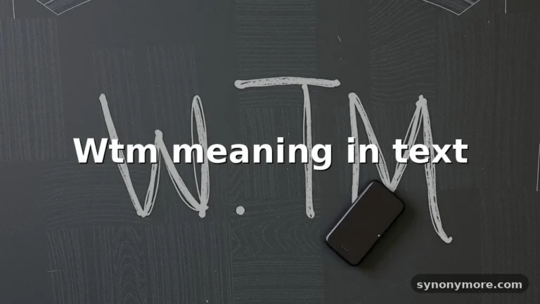 wtm meaning in text