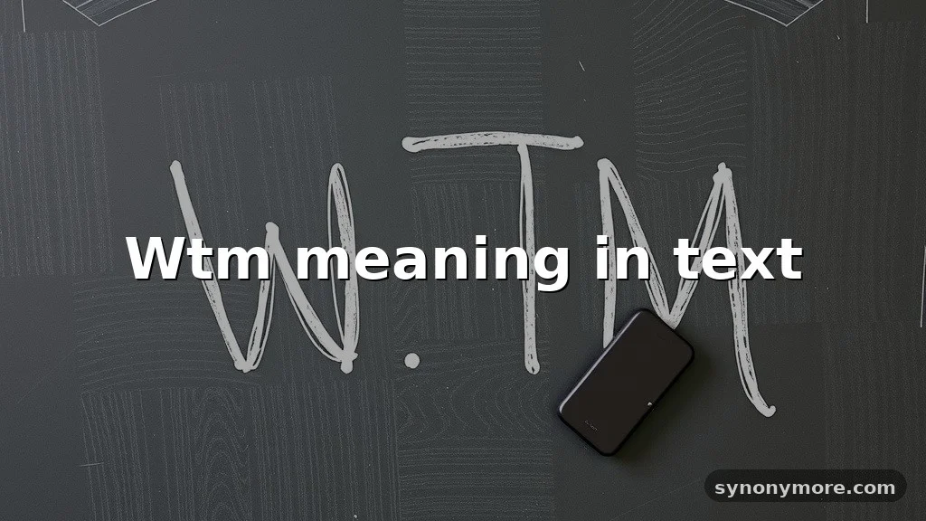 wtm meaning in text