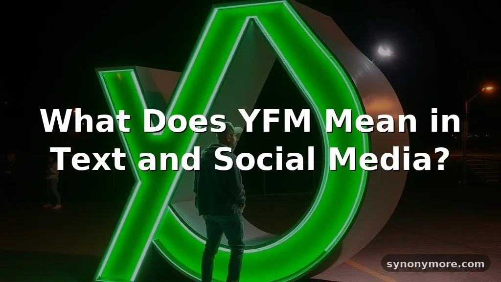 yfm meaning in text