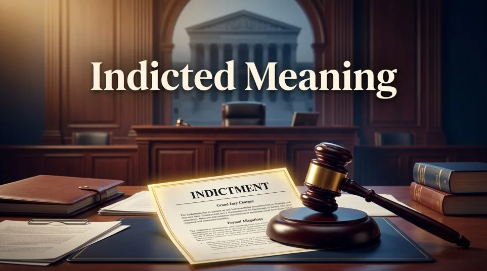 indicted meaning
