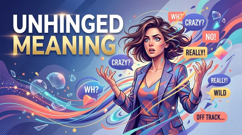 unhinged meaning